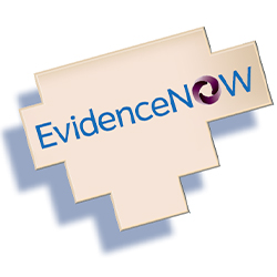 A puzzle piece with the EvidenceNOW logo on it.
