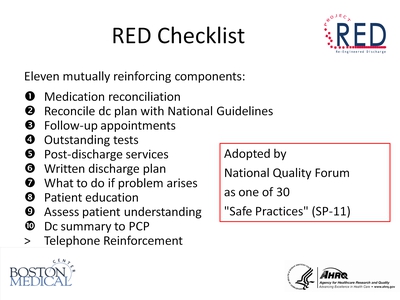 RED Checklist