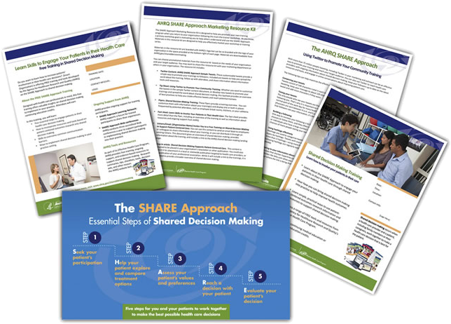 5 sample pages from SHARE Approach Marketing Toolkit