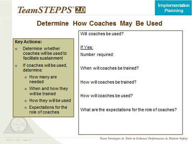 Determine How Coaches May Be Used