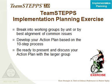 Exercise: Implementation Planning