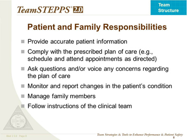 Patient and Family Responsibilities