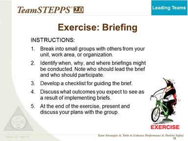 Exercise: Briefing