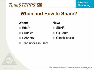 When and How to Share?