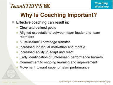 Why Is Coaching Important?