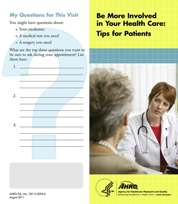 (Cover Image) Be More Involved in Your Health Care