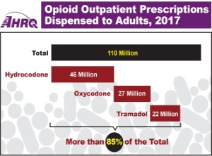 Opioid Outpatient Prescriptions Dispensed to Adults, 2017