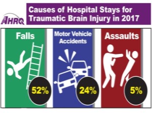 Causes of Hospital Stays for Traumatic Brain Injury in 2017