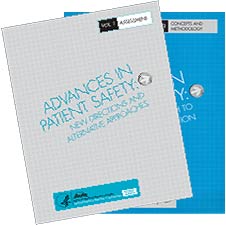 The covers to two Advances in Patient Safety volumes.