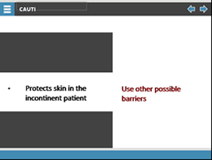 Protects skin in the incontinent patient. Use other possible barriers.