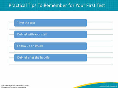 Practical Tips To Remember for Your First Test