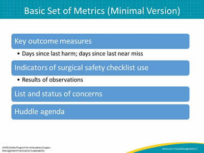 Basic Set of Metrics (Minimal Version)