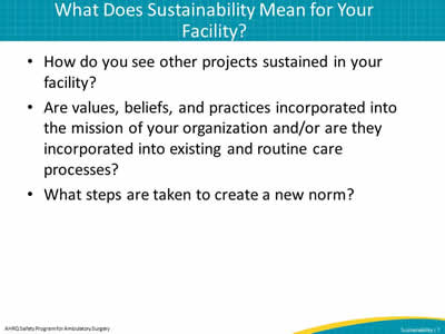 What Does Sustainability Mean for Your Facility?
