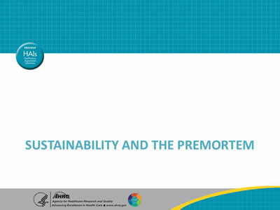 Sustainability and the Premortem