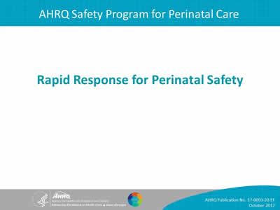 Rapid Response for Perinatal Safety.