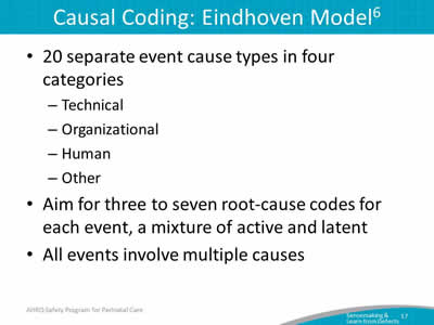 Causal Coding: Eindhoven Model