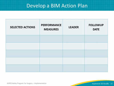Develop a BIM Action Plan