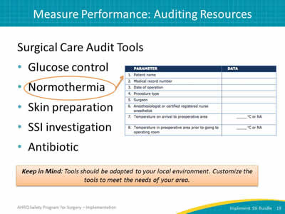 Measure Performance: Auditing Resources
