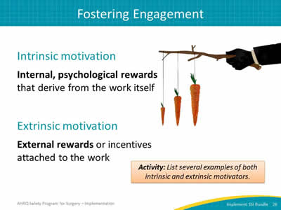 Fostering Engagement