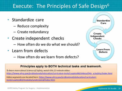 Execute: The Principles of Safe Design