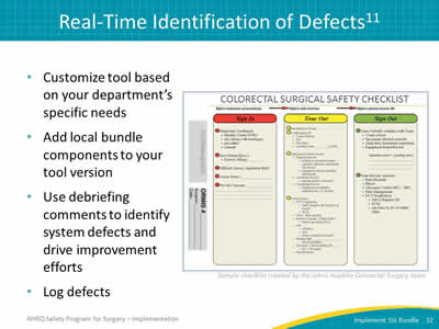 Real-Time Identification of Defects