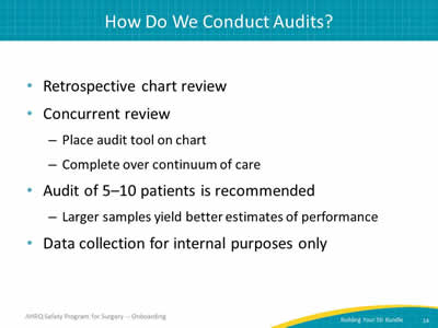 How Do We Conduct Audits?