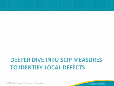Deeper Dive Into SCIP Measures To Identify Local Defects