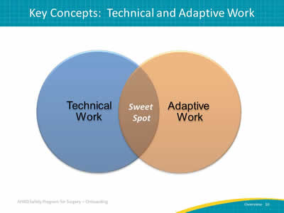 Key Concepts: Technical and Adaptive Work