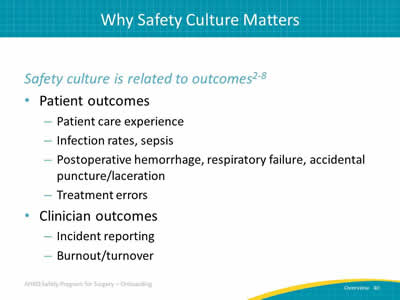 Why Safety Culture Matters
