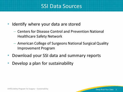 SSI Data Sources