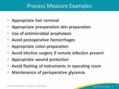Process Measure Examples