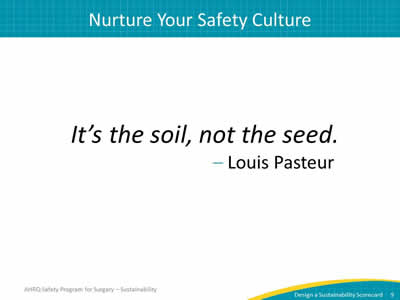 Nurture Your Safety Culture