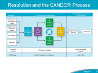 Resolution and the CANDOR Process. Flowchart showing the process from the adverse event to the resolution.