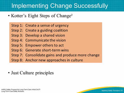 Implementing Change Successfully