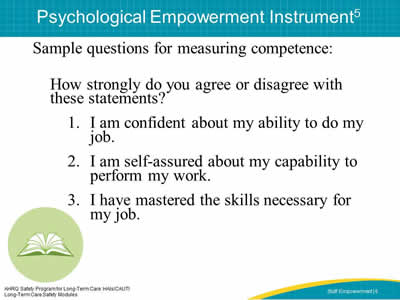 Psychological Empowerment Instrument