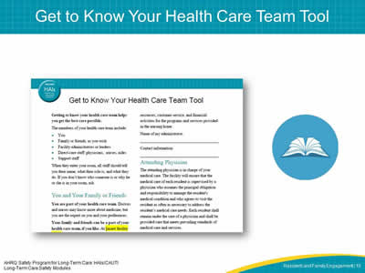 Get to Know Your Health Care Team Tool