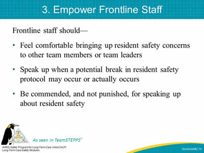 3. Empower Frontline Staff