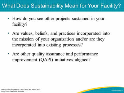 What Does Sustainability Mean for Your Facility