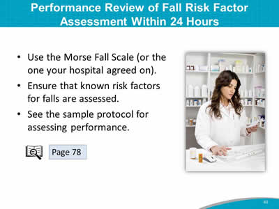 Performance Review of Fall Risk Factor Assessment Within 24 Hours