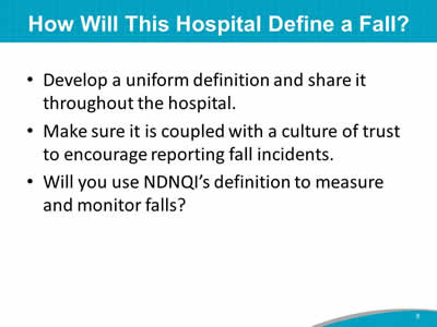 How Will This Hospital Define a Fall?