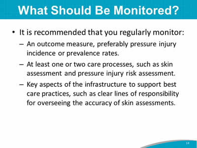 What Should Be Monitored?