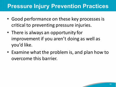 Pressure Injury Prevention Practices