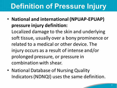 Definition of Pressure Injury
